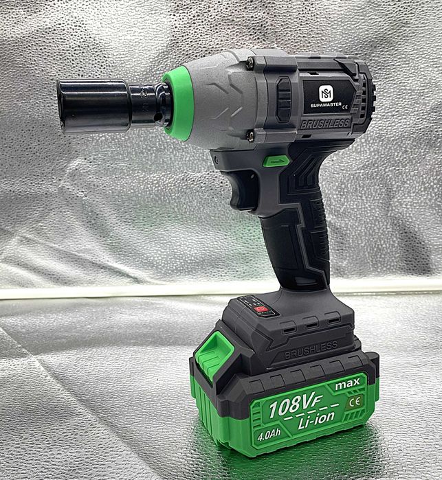 Cheie impact 1350Nm 108VF – 2 baterii, forta bruta, control total!