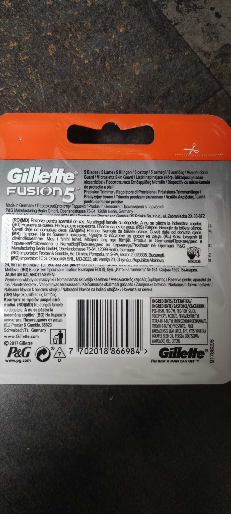 Gillette Fusion 4 rezerve aparat de ras pentru barbati