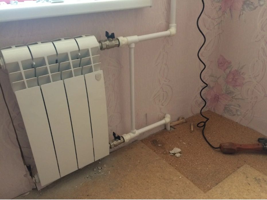 Установка замена батареи, услуги Сантехник, Теплый пол Батареи