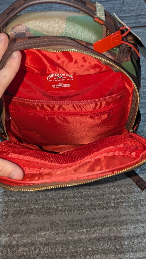 Rucsac Sprayground ghiozdan geantă backpack leather bape nike lv opium