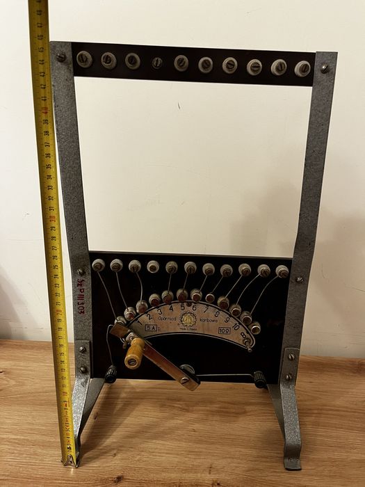 Reostat manivelă Vintage - Material didactic - 1950-1960