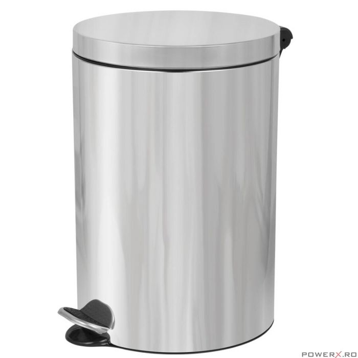 Cos de gunoi cu pedala, capacitate 20 litri, insertie ignifuga,