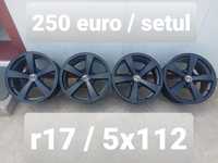 Jante aluminiu r17 / Vw Audi Skoda Seat Mercedes / 5x112/ ET 30