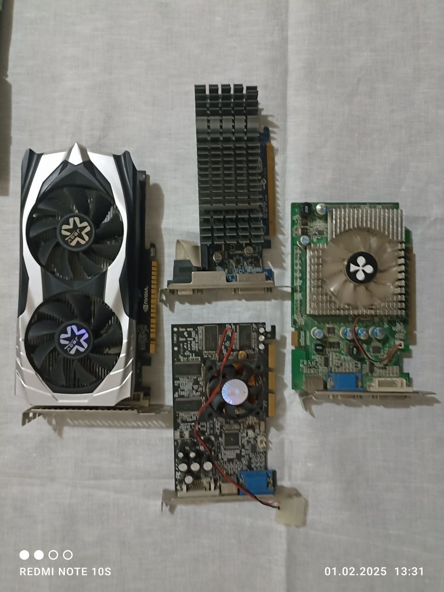 Видеокарты 1050/fx5200/