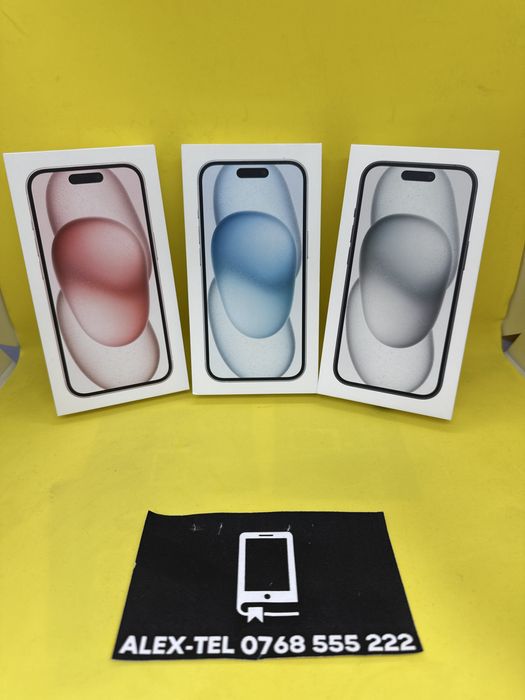 Alex-TEL® Apple iPhone 15 128GB Blue Sigilat Nou
