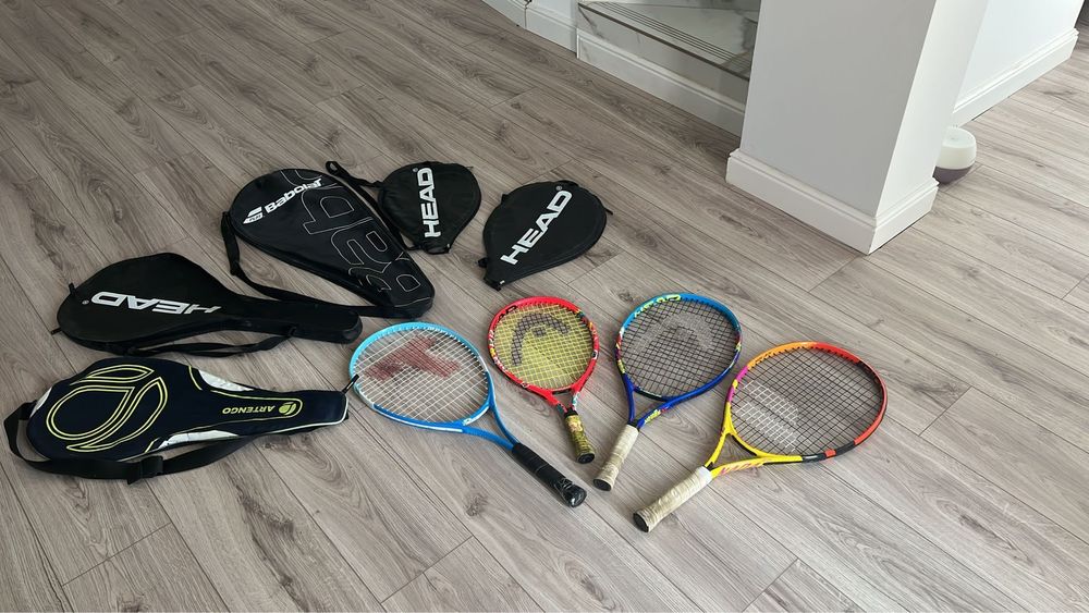 Vand racheta rachete tenis copii + husa 5. - 10 ani HEAD BABOLAT