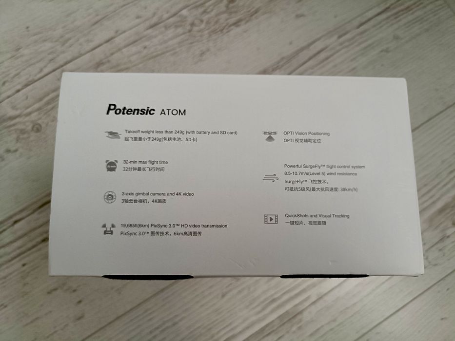Noua Drona Potensic Atom,ghimbal 3 axe, 2 baterii,GPS,geanta Dji cadou