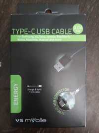 Кабел USB към type-C, 3А