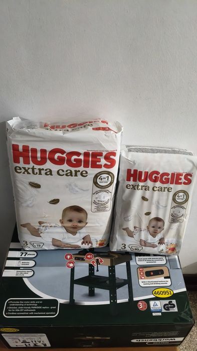 Scutece Huggies No.3 - Extra Care 112 buc.   6-10 kg. Bax sigilat