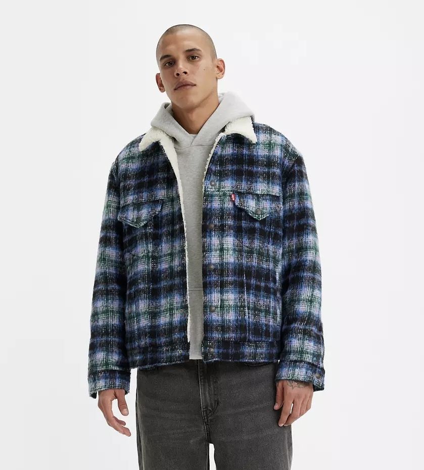 Levis Vintage Fit Sherpa Trucker Jacket ОРИГИНАЛНО мъжко яке - L