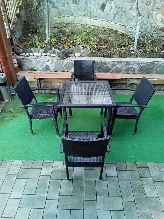 Masă + 4 scaune terasă