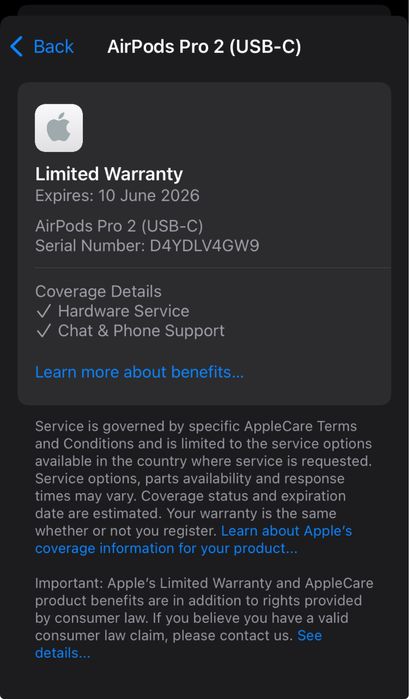 AirPods Pro 2 Гаранция