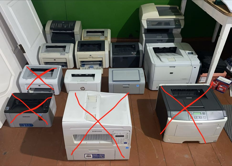 Лазерные принтеры. Доставка и установка 2000. Печать черно белое