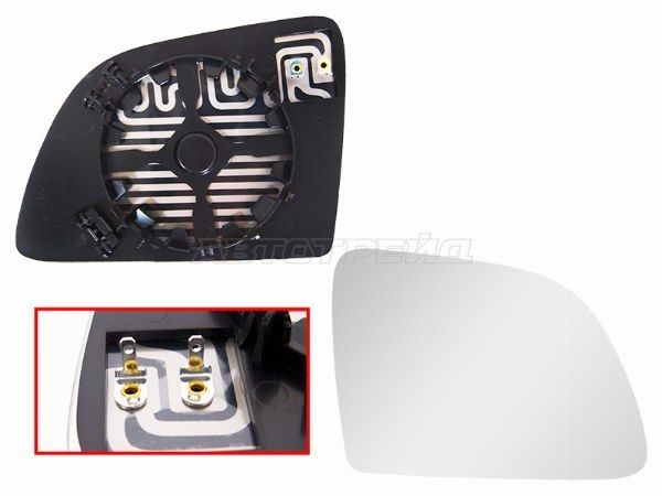 Полотно зеркала Kia Rio