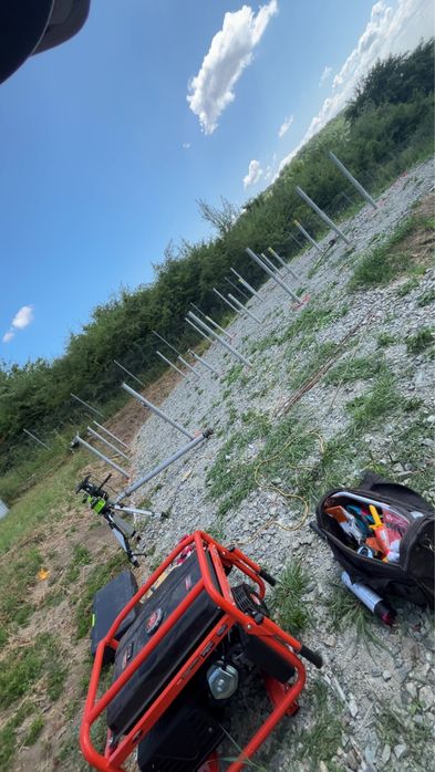 Fundație cabană(lemn,Aframe,modulară,sip,container)piloni metalici