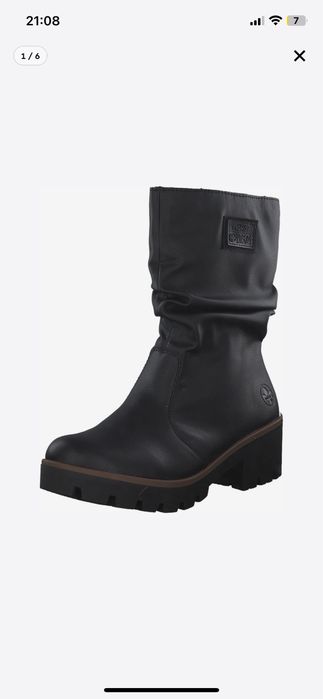RIEKER BOTINE, piele, marimea 39