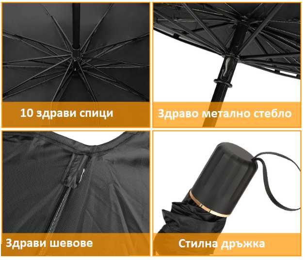 Сънцезащитен сенник за кола чадър