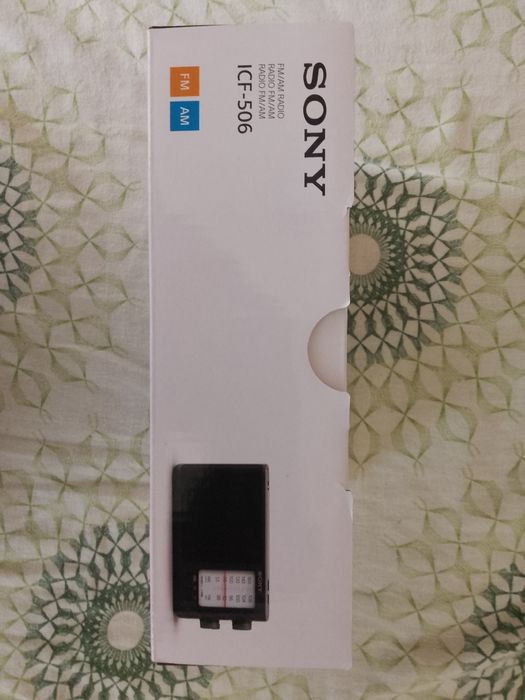 Radio portabil Sony ICF506, FM/AM, Mufa casti, Negru