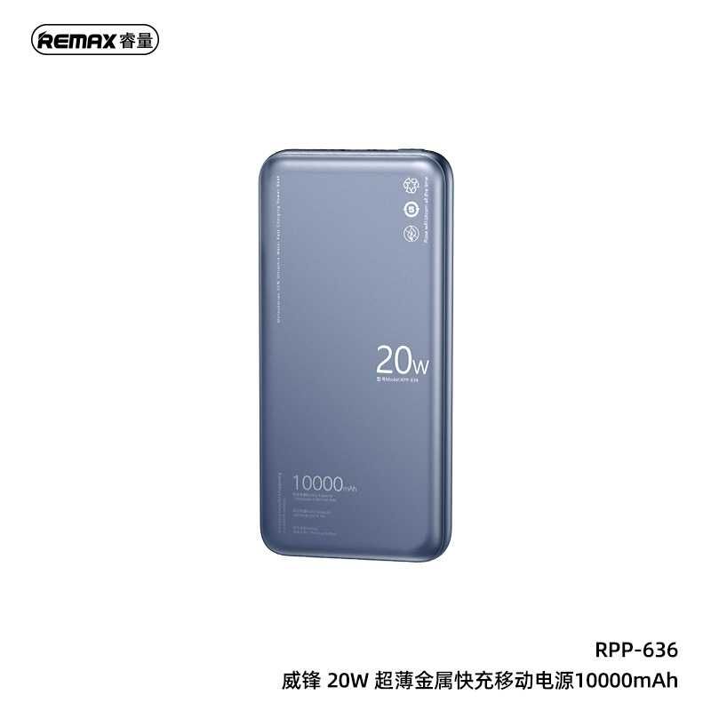 Remax RPP-636 Wefon Series PD 20W Power Bank 10000mAh Ultra thin QC3.0