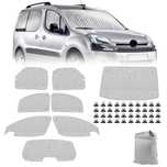 К-кт 8 части термоизолационни сенници за Citroen Berlingo 2008-2018
