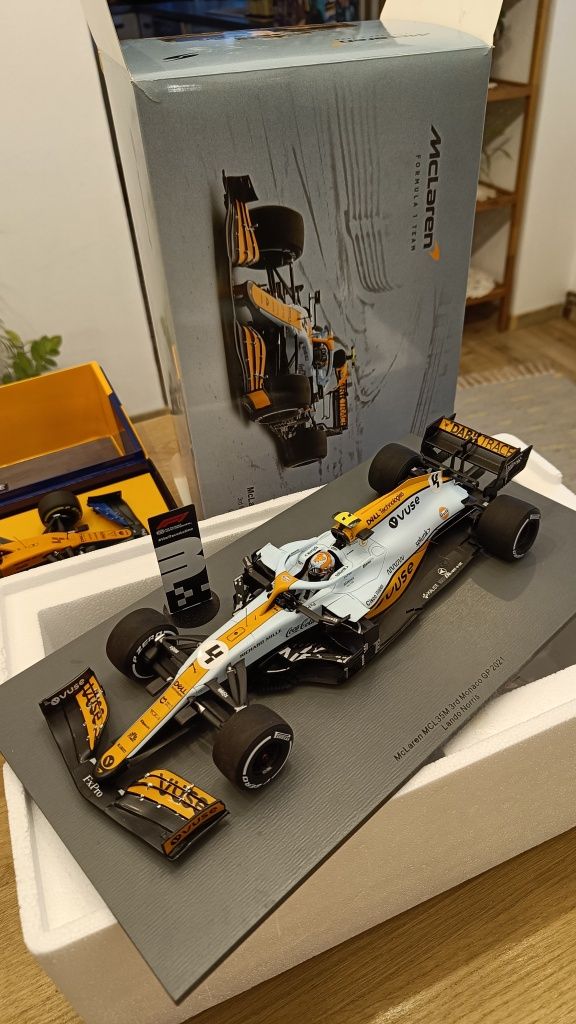 Masinuta macheta Formula1 McLaren  Mcl35m Lando Norris Monaco