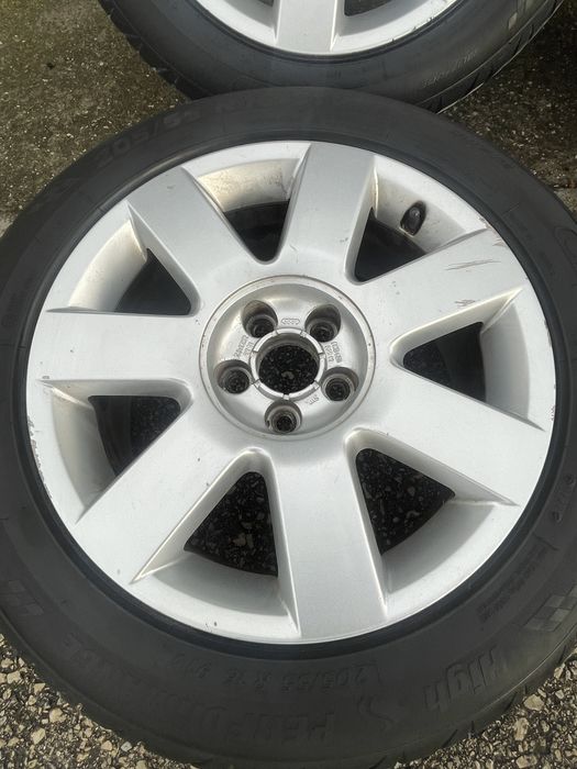 Джанти 16" 5х100 с гуми 205/55/16 Skoda,VW,Seat,Audi