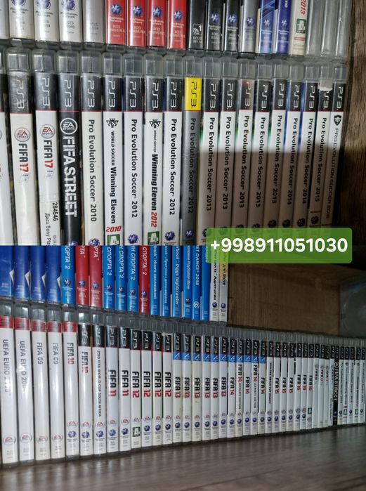 PlayStation 3 uchun disk judayam ko'p miqdorda.