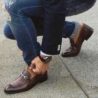 Pantofi loafer 44 44.5 bit premium Walk London NOI piele naturala