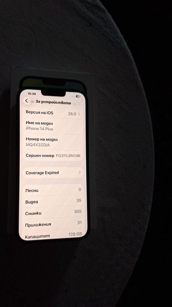 Iphone 14plus 128g Midnight