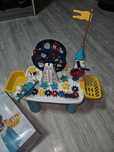 Set masuta multifunctionala Mappy cu 66 cuburi de constructie