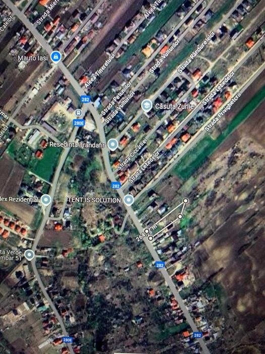 Teren 454 mp sau 906 mp, Breazu-Rediu, la asfalt, utilitati la poarta