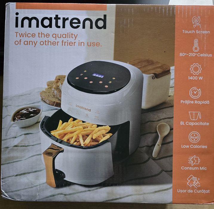 Friteuza cu aer cald, Smartix 8L, Imatrend