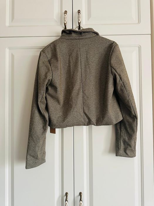 Costum masura M stil Massimo Dutti , Nou , sacou si fusta pantalon