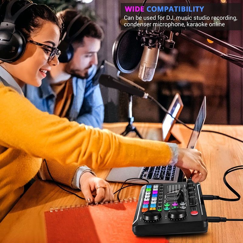 Mixer Audio cu efecte de sunet Consola DJ Bluetooth 5.0 Stereo