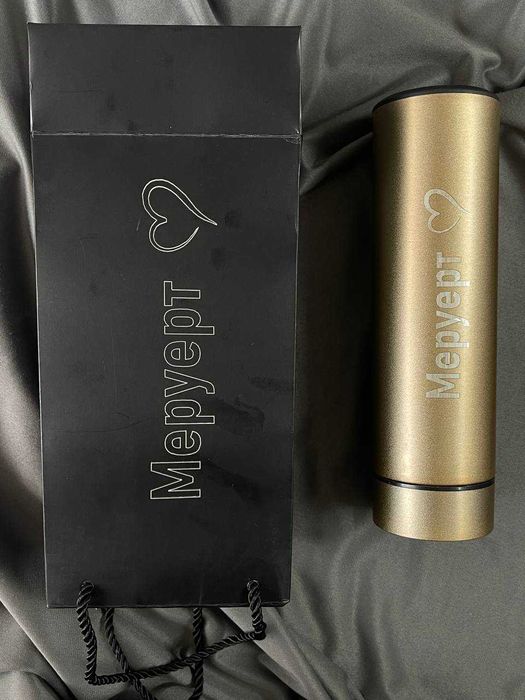 Именной термостакан с гравировкой новый год термос блокнот ручка грави