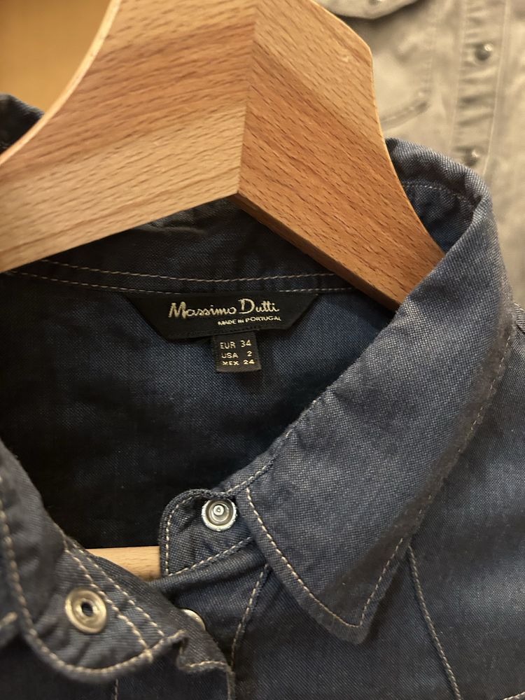 Дънкови ризи Massimo Dutti- Xs, S размер