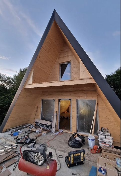 Cabane din lemn Aframe