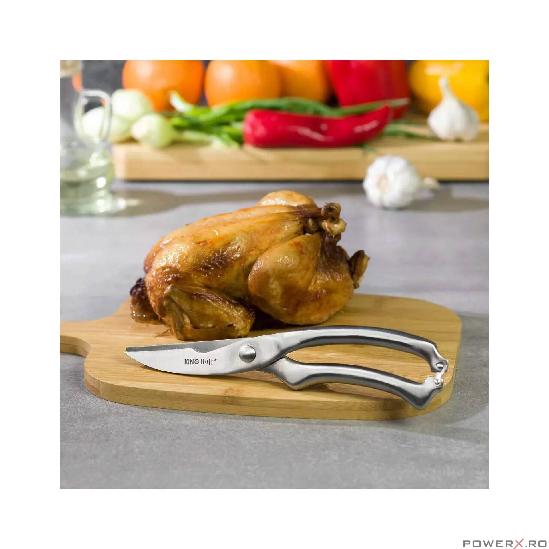 Foarfeca pentru taiat carne, gri 25,5 cm KingHoff