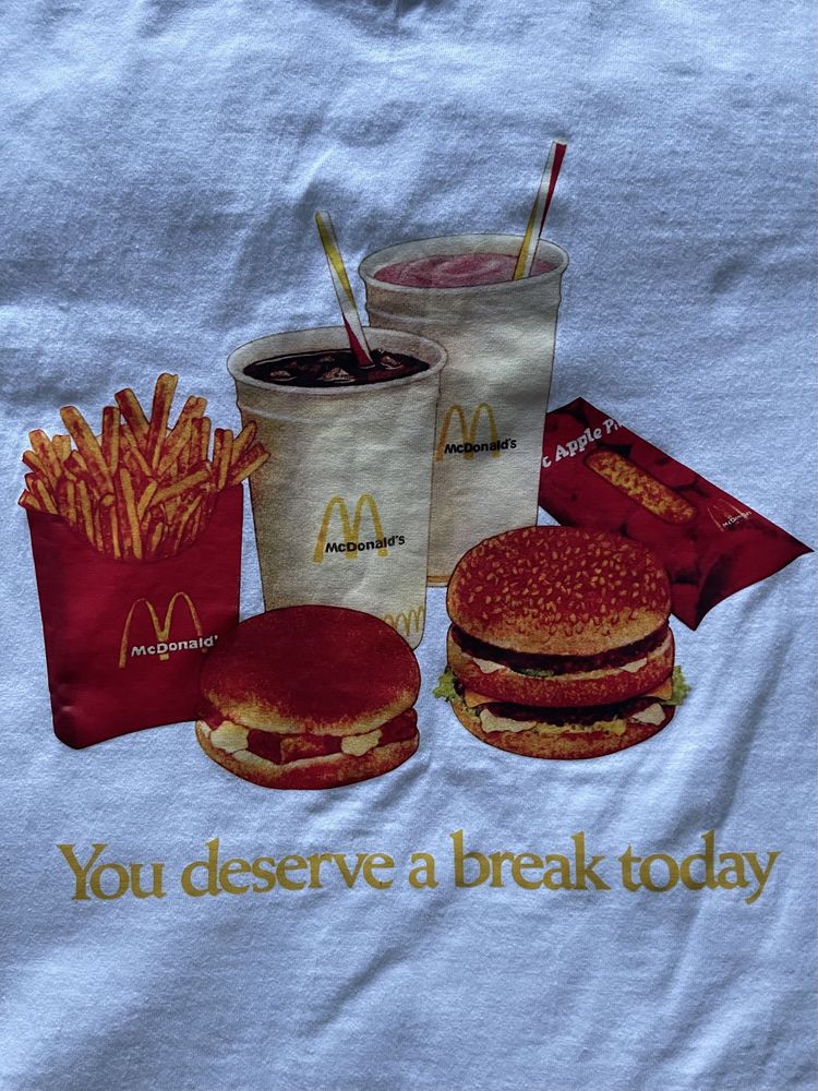 Tricou Travis Scott x McDonald's Deserve A Break