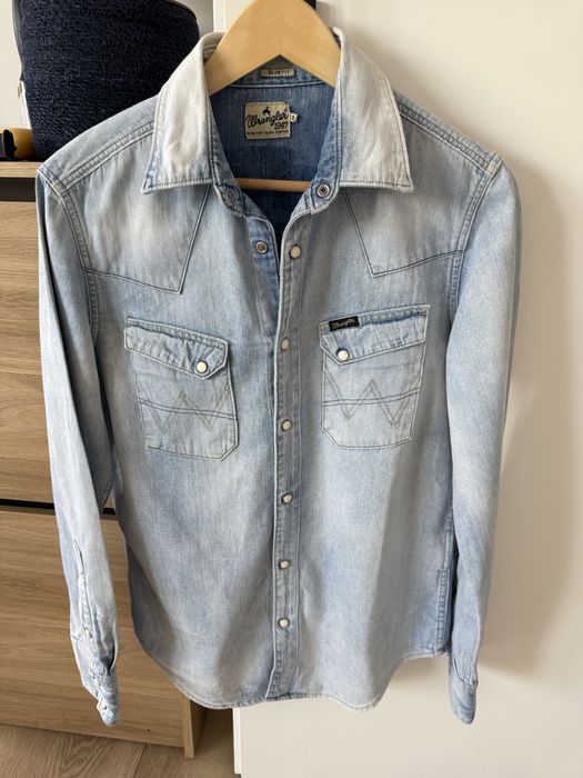 Camasa Blugi WRANGLER Western Imprimeu Barbati | Marime S