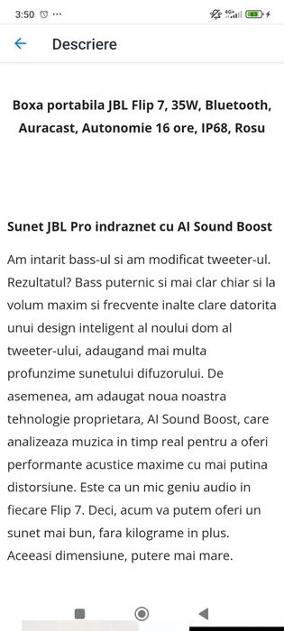 Boxa portabila JBL FLIP 7