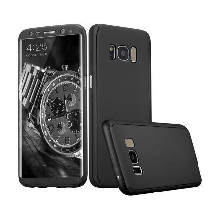Husa neagra Samsung Galaxy Note 10 Luxury FullBody 360 grade cu folie