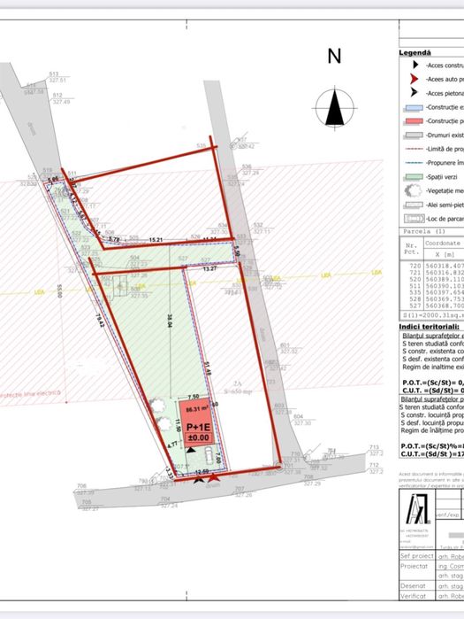 Teren intravilan 3 parcele de la 650 mp-1000mp cu proiect pentru casă!