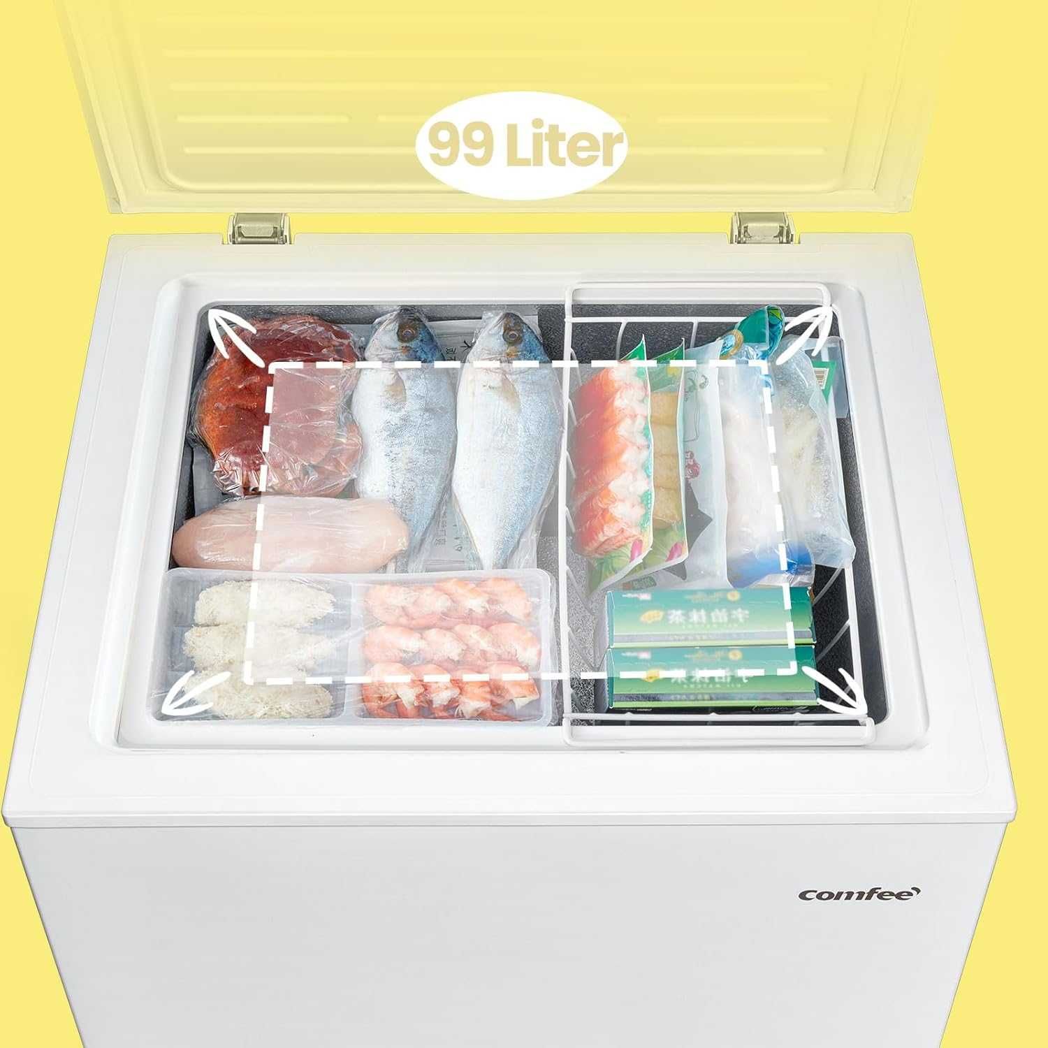 Фризер тип ракла Comfee RCC100WH2(E) 99L Енергиен клас E