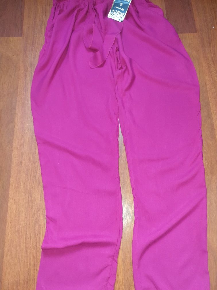 Vand pantaloni damă, subtiri fucsia M