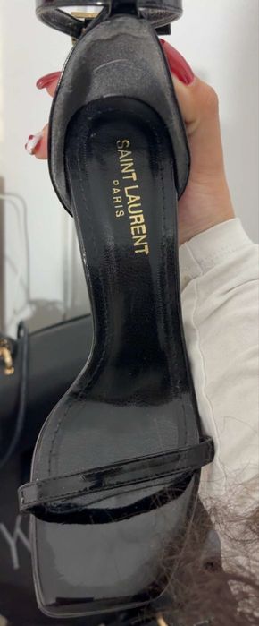 Дамски сандали с висок ток YSL най-високо качество