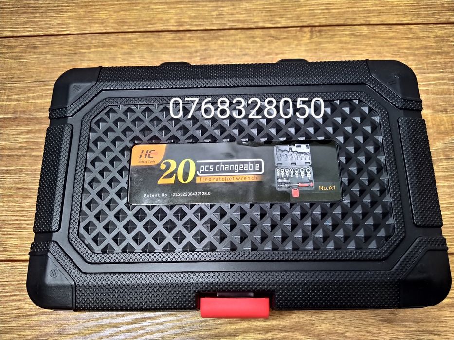 Set chei tubulare cu clichet 6-19mm, 20 piese, CrV