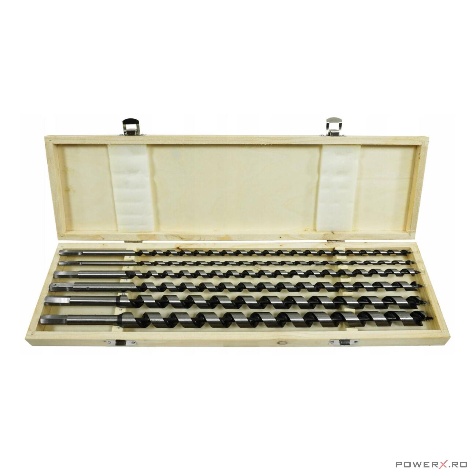 Set burghie pentru lemn, lungime 460 mm, 6 piese, Verke