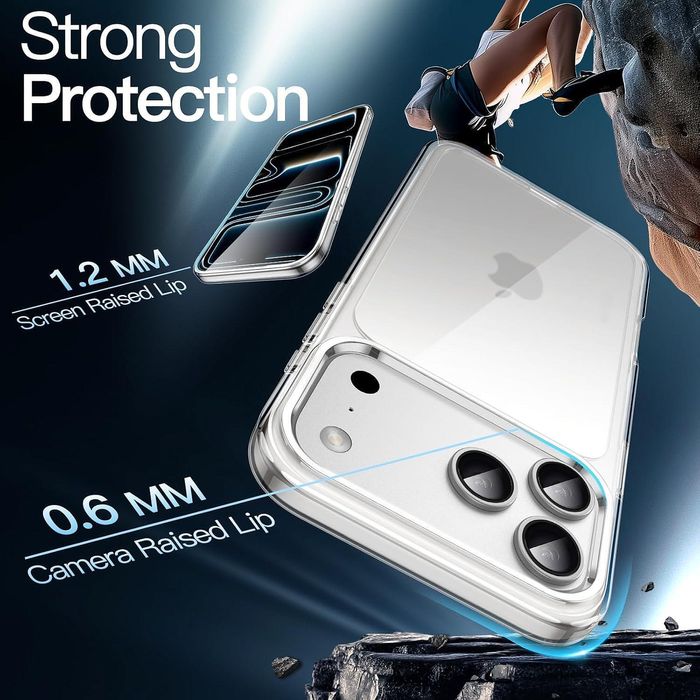Прозрачен кейс space case за apple iphone 17 pro max