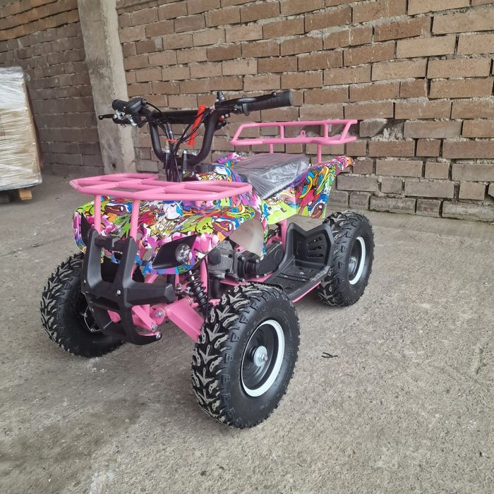 ATV 49cc Ultra Hummer Roz-Grafitti, adus din Germania, Nou